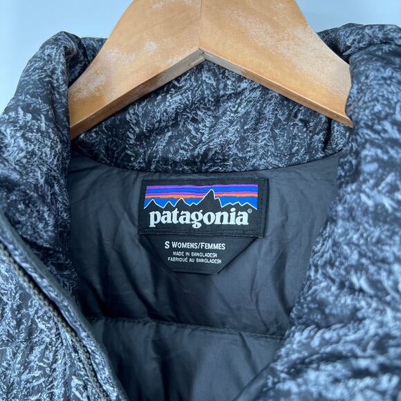 Patagonia Women's Goose Down Packable Gray Puffer Jacket Small - Picture 3 of 6